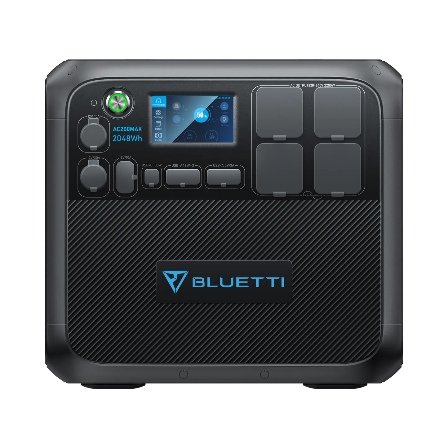 Bluetti AC200MAX 2,200W Portable Power Station with 350W Solar Panel