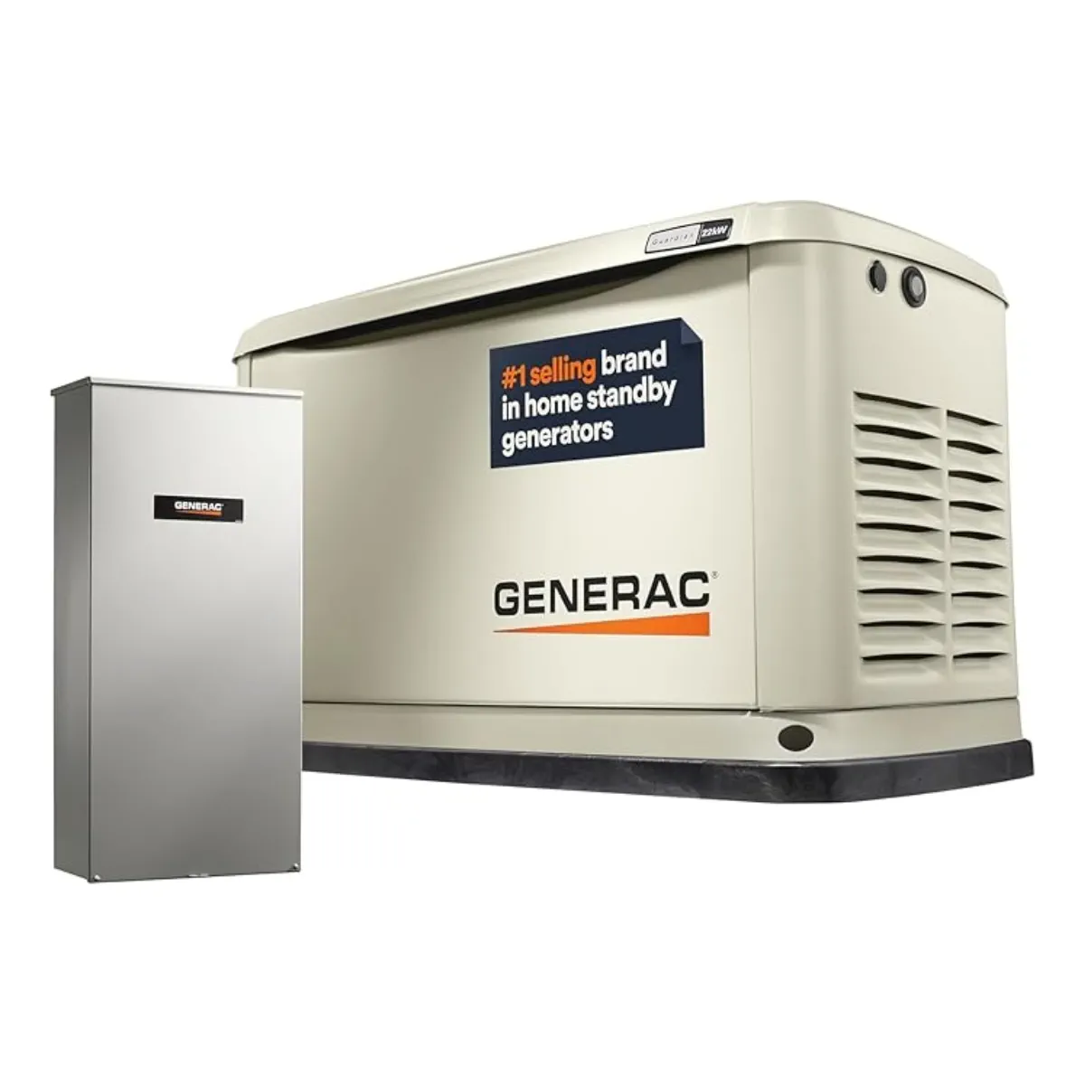 Generac Guardian 22 kW / 19.5 kW Air-Cooled Home Standby Generator with Wi-Fi & 200A Transfer Switch