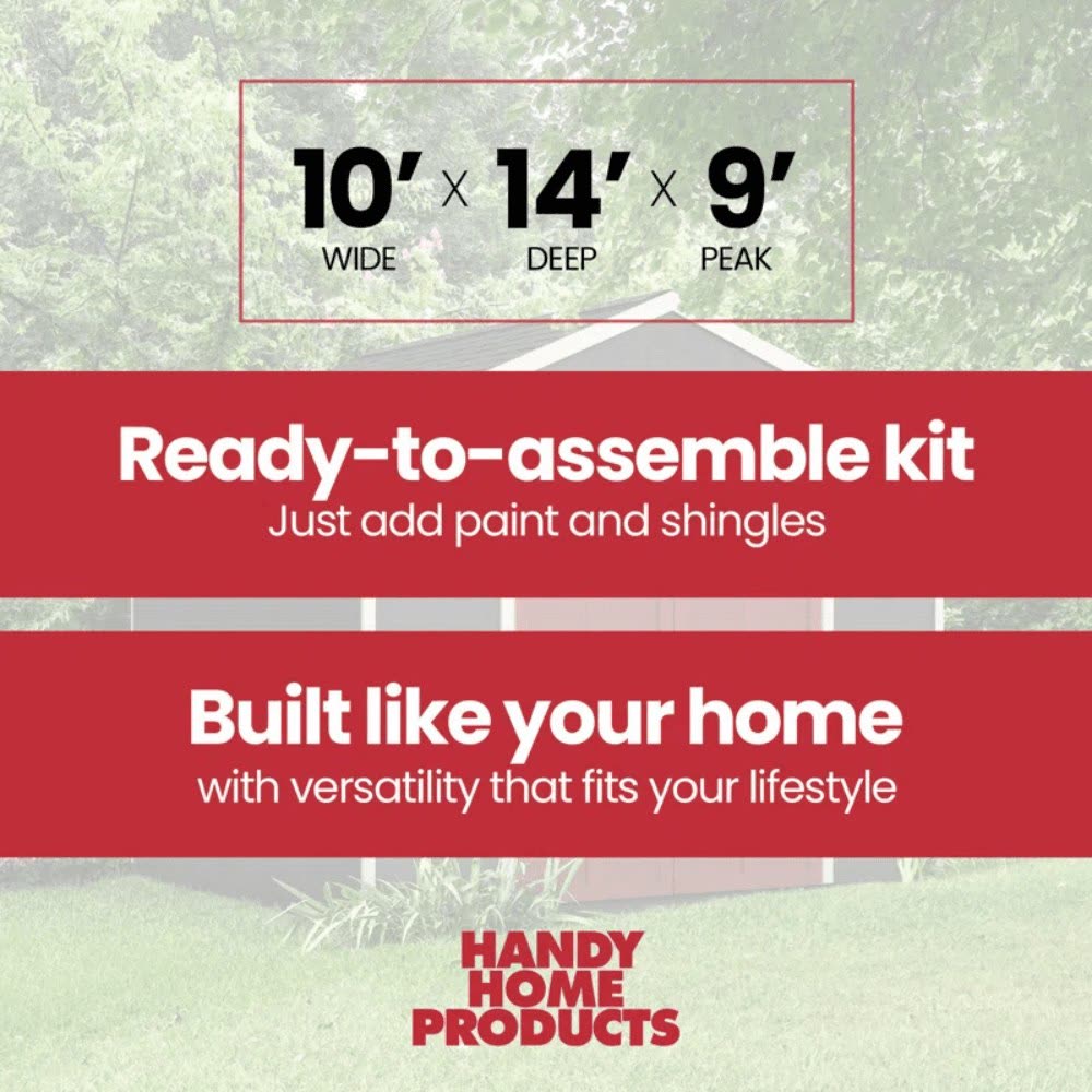 Beachwood 10 ft. x 12 ft. Outdoor Wood Shed